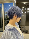 Blue short style