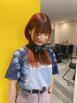 シイ(SIE) オレンジブラウンワイドバング