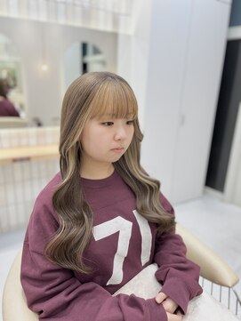 ロンドシェリ 仙台(Lond Cheri) ロングレイヤーカット×フェイスフレーミング ケアブリーチ 韓国