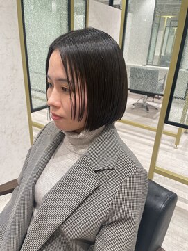 アンドリルム 梅田(&Lillme) 上品な顔まわり　レイヤーボブ