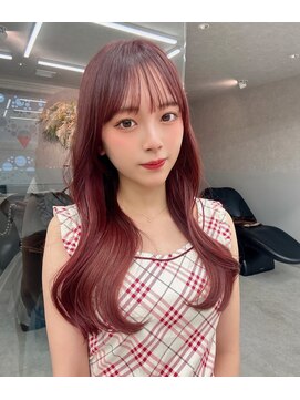 ロンド レア 天神大名店(Lond Le’a) ダブルカラーピンクベージュベージュカラーケアブリーチレイヤー