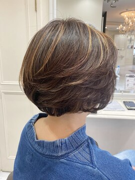 サロンドウィズ 本店 本八幡(Salon de With) 華やかボブヘアー/インナーカラー◎30代40代50代