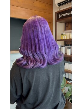 リドルヘアー 石井町店(Riddle HAIR) ラベンダーダブルカラーインナーカラーブリーチ