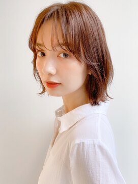 エトラ 渋谷店(etora) 前髪 アンブレラカラー こなれミディ イメチェン ウェーブパーマ