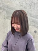 ハイトーン/ミディアムボブ/グレージュ