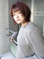 ロジェ(loje)&nbsp;【loje】ウルフレイヤーショート/似合わせカット/ボルドーカラー