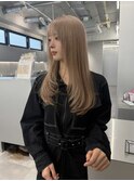 ミルクティーベージュ × ワンカールレイヤー