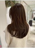 暗めカラー/グランマッシュ[レイヤーカット/髪質改善/銀座]
