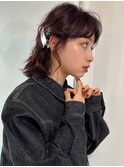 暗めカラー/韓国風巻き/レイヤーカット/マロンベージュ/大宮
