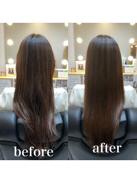 ツヤと髪 クリム(crim) 髪質改善ヘアエステ　ロング　白髪染め　30代、４０代、２０代