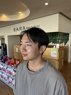 おでこの広さも隠せる！メンズショート/刈り上げ