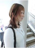 ★ミディアムレイヤーカットウルフハイレイヤーハッシュカット