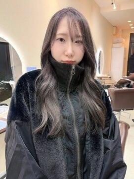 シオ ヘアー デザイン(Sio. hair design) 透明感アップ!ほんのりラベンダーグレージュ