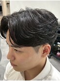 MEN'S HAIR/ブルーブラック/フェザーパーマ/錦糸町