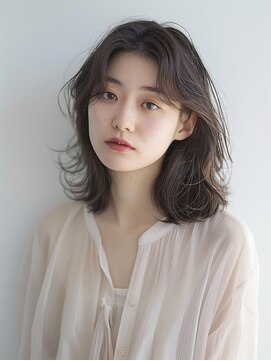 ノラキチジョウジ(NORA KICHIJOJI) くびれミディアムレイヤーカットウルフボブボブパーマ前髪パーマ