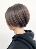 【松戸 松田】スッキリショートボブグレージュ