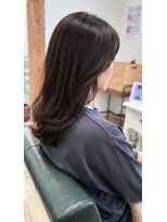 ヘアアトリエ ナイン 岡部店(hair atelier nine)&nbsp;イメチェン/ピンクベージュ/アンブレラカラー/前髪/福島市