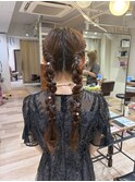  【ZEST中野/ココミ】 &nbsp;&nbsp;&nbsp;編みおろしツインお呼ばれヘア！