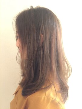 ロンド 銀座(Lond) シナモンベージュ×ふんわりカール＝モテロング  担当 中野千帆