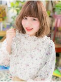 *bliss浦和*斜めバングｘくせ毛風カール小顔ボブa