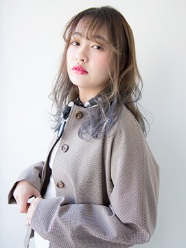 アンジュ ヘアー(Ange hair) アンジュヘアー　グラデーションカラーの無造作スタイル