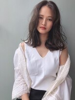 ノク(nok)&nbsp;ラベンダーロブ_ブランジュネイビーカラーダブルバング