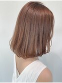 柔らかワンカールボブ×ベージュカラー