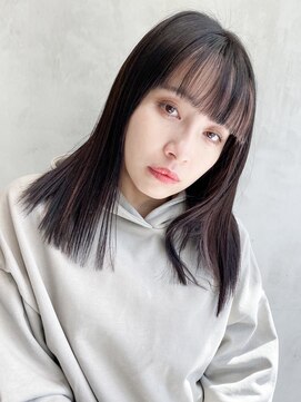 アイティー バイ アルバム 中野店(IT by ALBUM) ストレートスタイル_くびれミディイヤリングカラー_8370