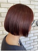 ピンク系　ナチュラルボブ