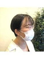 リカモ(ricamo) シースルーバング×耳掛けショート