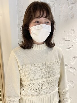 コフィー バイ メルト 吉祥寺(cofy by melt) 【松本咲花】ブリーチなしチョコレートベージュ顔まわりレイヤー