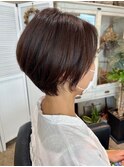 ツヤ感ショート【ナチュラルブラウン】