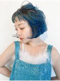 シャドールーツでつくるアクアブルー
