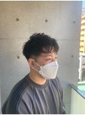 2ブロック×パーマスタイル