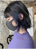 インナーカラー/ネイビーカラー