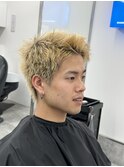 刈り上げないザクザクショート メンズ名古屋眉毛