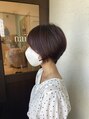ヘアーアンドネイル マニッシュ(hair&nail Manish)&nbsp;丸みのあるショート♪ツヤのある暖色カラーもおすすめです♪