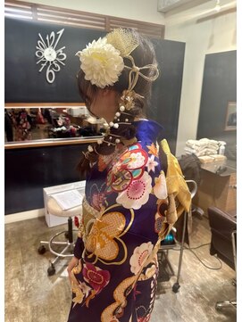 アビリティ ヘアー(ability hair) 成人式 編み込みダウンスタイル