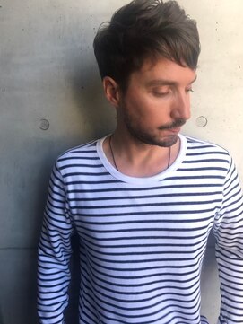 ロッサ(ROSSA) メンズカット/ツーブロック/ダークアッシュ/ベリーショート