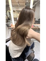 サロンドミルク 新百合ヶ丘店(salon de MiLK)&nbsp;ミルクティーベージュグレージュダブルカラーブリーチカラー