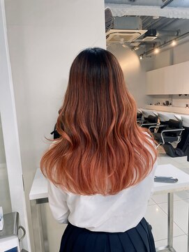 アライブ ハラジュク(ALIVE harajuku) 【Rikuto指名限定】オレンジバレイヤージュ