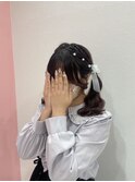 編み込みツインテール