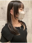 レイヤーカット／インナーカラー