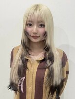 アルファバイオリカ(ALPHA by ORIKA)&nbsp;ブロンドにレイヤーカットとデザイン♪