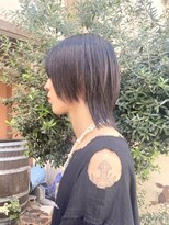 ココカラヘアー ニコ(cococara hair nico)&nbsp;メンズウルフ/ウルフカット/レイヤー/ブラック/トリートメント