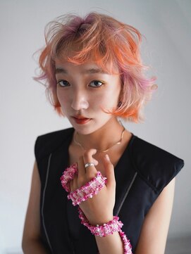 クペウ ローウェン(cope'u ROWEN) 渋谷/ウルフカット  デザインカラー ルーツカラー エンドカラー