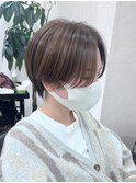 ☆大人可愛いハンサムショート　オリーブベージュ　クール系