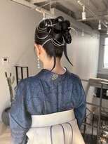 大人気◎成人式卒業式！おすすめタイトヘアセット水引き銀箔