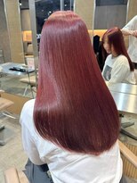 サンク 原宿 表参道(cinq)&nbsp;原宿ブリーチなしダブルカラーピンクベージュミディアムボブ20代