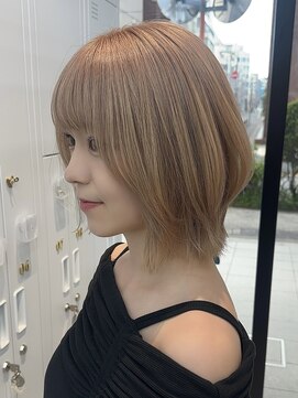 ビューブルー 亀戸錦糸町(VIEW BLUE) ◎美髪カールベージュレイヤーミディアムボブ似合わせ前髪